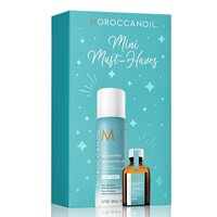 Set Mini Must Haves, Sampon uscat 65 ml si Tratament pentru par deschis la culoare 15 ml, Moroccanoil